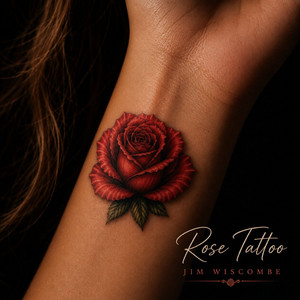 Rose Tattoo album cover by Jim Wiscombe