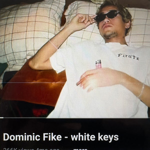 Cover artwork for White Keys by Dominic Fike