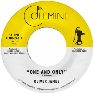 OLIVER JAMES - One and Only – Colemine Records
