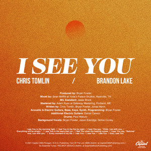 Écouter "I See You" de Brandon Lake