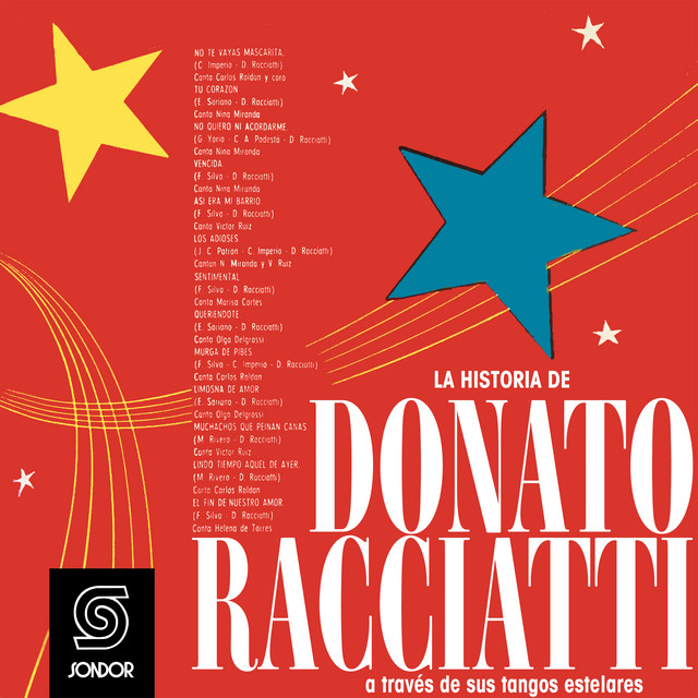 Sleeve of La Historia de Donato Racciatti a Través de Sus Tangos Estelares