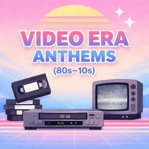 Video Era Anthems (80s–10s) Spotify playlist cover art