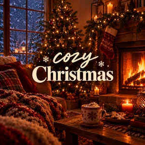 cozy  Christmas  Christmas playlist cover