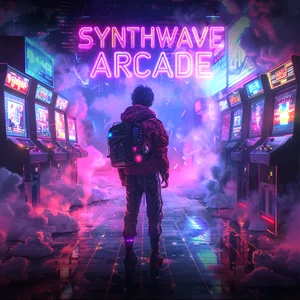 Synthwave Arcade Spotify playlist cover art