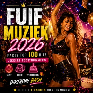 Fuifmuziek 2026 - Party Top 100 Hits Lekkere Feestnummers | Fuifje Verjaardag 🎁 | Birthday Bash playlist cover