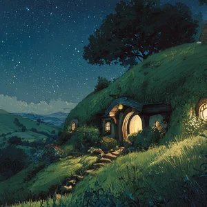 Sleepy Lord of the Rings Music playlist cover