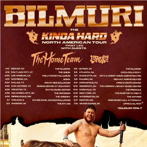 BILMURI  Kinda Hard N. American Tour 1st Leg 2026 Setlist Playlist — cover art