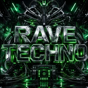 RAVE TECHNO ⚡︎ Spotify playlist cover art