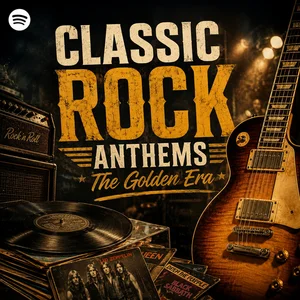 Classic Rock Anthems: the golden era Spotify playlist cover art