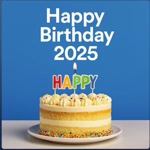 Happy Birthday 2025 Spotify playlist cover art