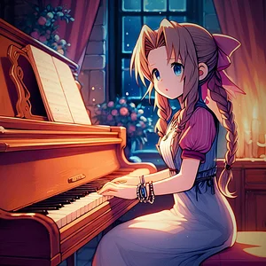 Soothing majestic video game piano for studying & focus 📖 playlist cover