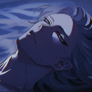 「𝘦𝘷𝘦𝘯 𝘵𝘩𝘦 𝘣𝘭𝘶𝘦𝘴𝘵 𝘰𝘧 𝘯𝘪𝘨𝘩𝘵𝘴 𝘢𝘳𝘦 𝘴𝘰𝘧𝘵 𝘥𝘰𝘸𝘯 𝘣𝘺 𝘺𝘰𝘶𝘳 𝘱𝘳𝘦𝘴𝘦𝘯𝘤𝘦」—a neuvillette playlist ‧₊ playlist cover