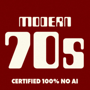 100% NO AI - Modern, 70s inspired