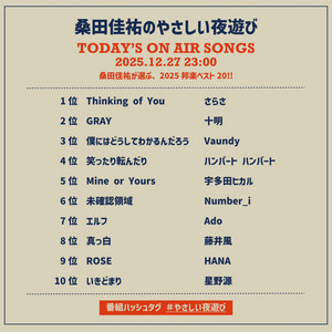 桑田佳祐が選ぶ2025年邦楽ベスト20!! - playlist by SpotifyPANDA