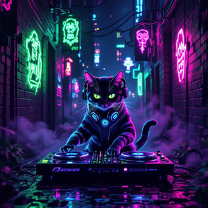 Midnight Cat Rave 🐈‍⬛🔊 cover