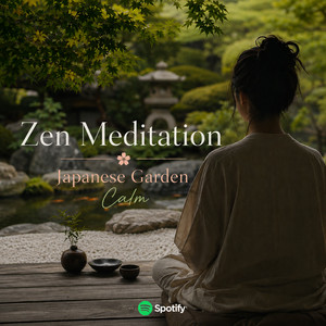 Zen meditation Japanese Garden Calm Spotify playlist cover art