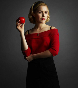 Kiernan Shipka Sabrina Red Dress WornOnTV: Sabrina's Red Ribbed Polo On Chilling  Adventures Of
