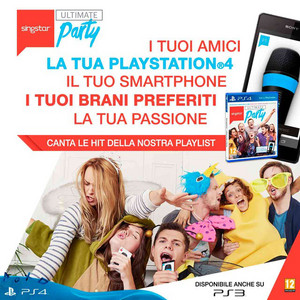 SingStar Ultimate Party PS4 Con 2 Microfoni Wireless - Nuovo Di Zecca - Spedizione Gratuita