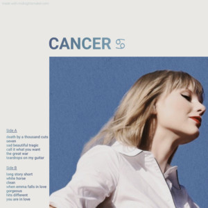 cancer ♋︎ (taylor’s version) playlist cover