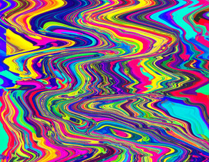 Technicolor Chaos: bubbly, playful noise rock cover