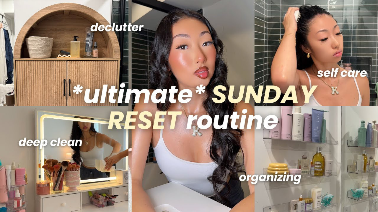 SUNDAY RESET ROUTINE | *extreme* deep cleaning, self care, shopping ...